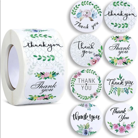 100 ~1.5β Thank You Boutique Stickers πππ 2 Rolls For $16 (Bundle & Save) - Picture 9 of 12
